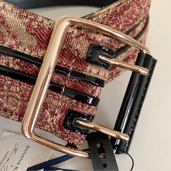 Hold Olivia Palermo thick brocade belt - Picture 13 of 15